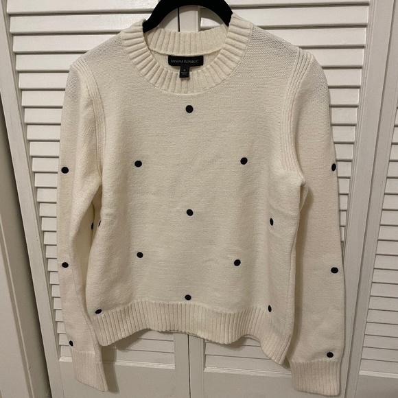 Banana Republic Polka Dot Sweater - Picture 1 of 2